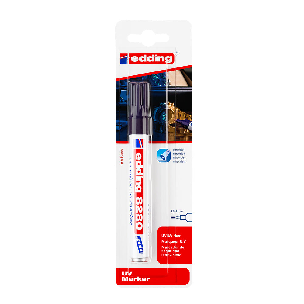 Marker Edding 8280 UV permanent, varf 1.5-3 mm, blister Marker Edding 8280 UV permanent, varf 1.5-3 mm, blister